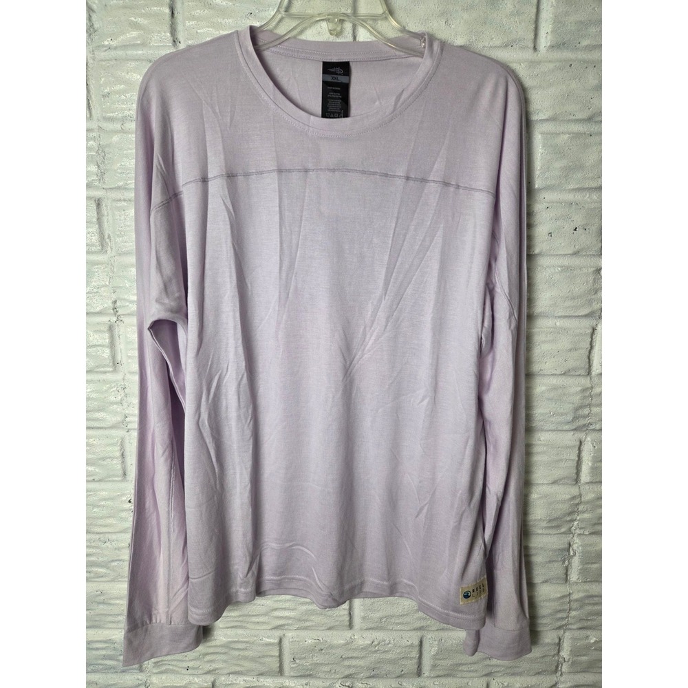REEL LIFE long sleeved top Women's size XXL Purple Monterey Bamboo Dolman NWT